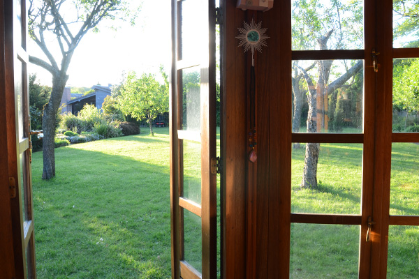 Teehaus in der Abendsonne